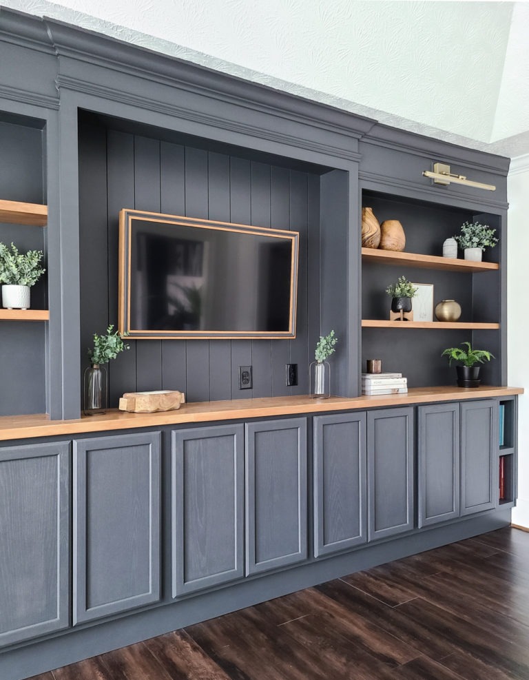 Built-in shelving placeholder