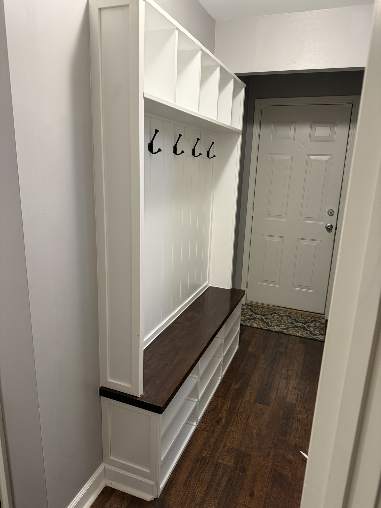 Mudroom built-in placeholder